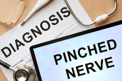 suffer medical diagnosis of a pinched nerve